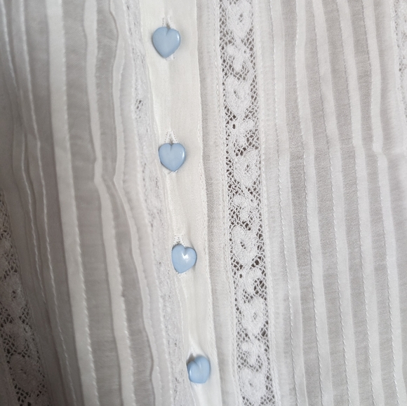 LoveShackFancy top with floral embroidery trim - Picture 4 of 4